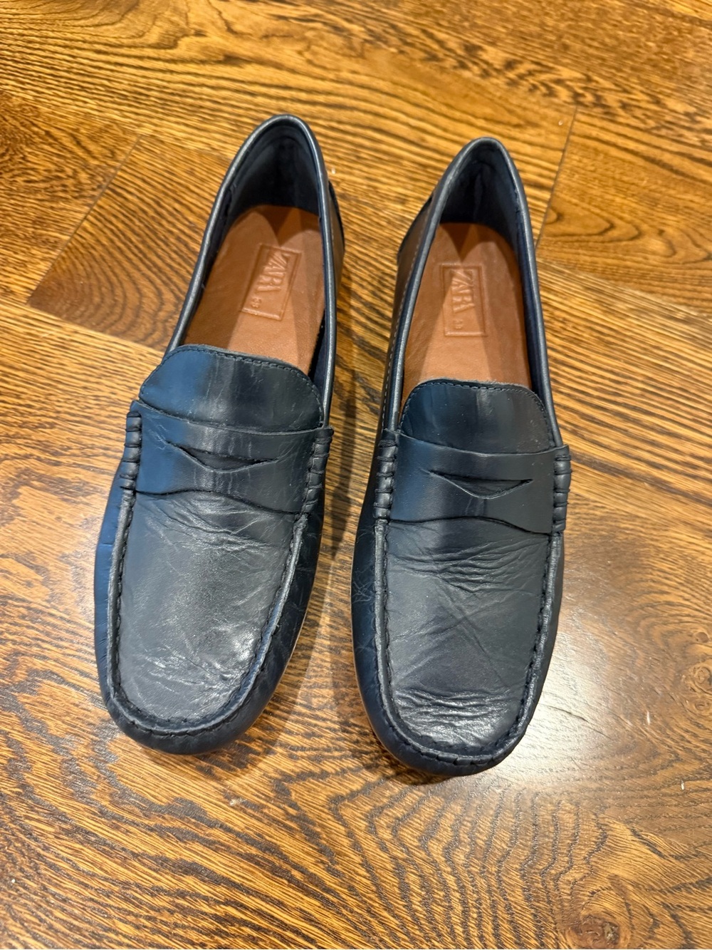 Zara navy blue boys Loafers